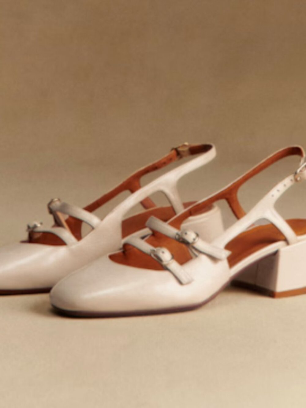 Sezane Paula Babies in White Lacquer - Picture 3 of 4
